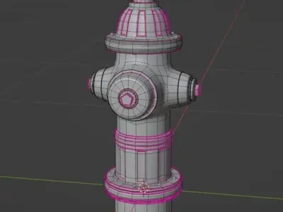 Fire Hydrant Free low-poly 3D model