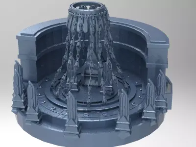 Mount Olympus flouting level 2  Low-poly 3D model