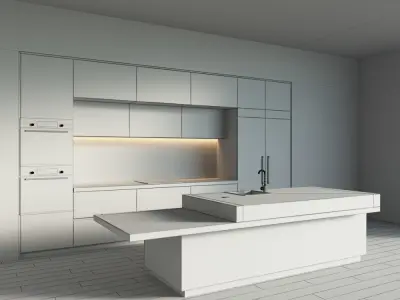 73-Kitchen1 matte 7 3D model