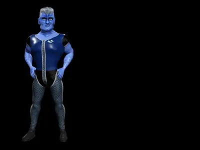 Sckript Toon Series Science-fiction collection The Pilot Low-poly 3D model
