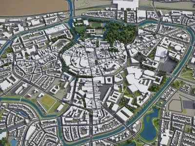 Breda  Low-poly 3D model