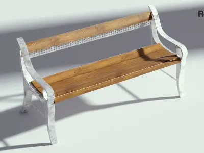 Street Bench 3D model