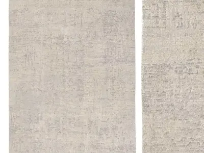 ALEV WOOL SILK RUG 3D model