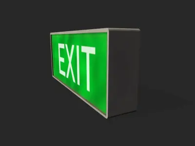 Exit V02 Low-poly 3D model