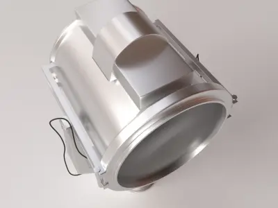 Searchlight street light 3D model