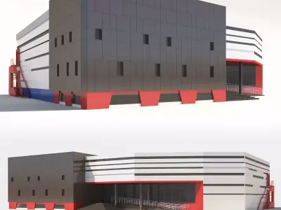 Shopping center 3D model order