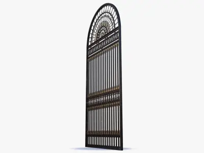 Iron Gate 0001 Low-poly 3D model