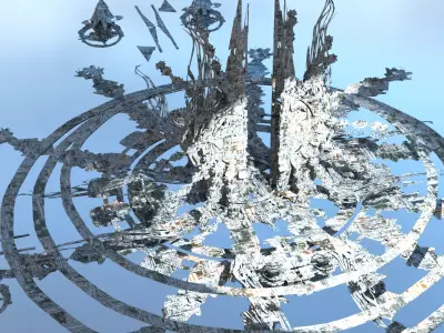 Grand Nile Utopia Temple city 3 Low-poly 3D model