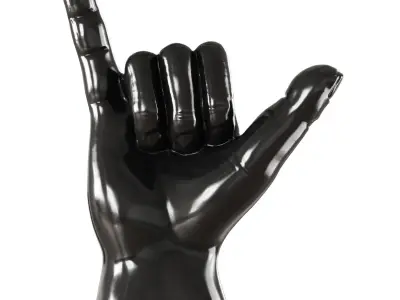 Contemporary Ceramic Figurine Hand 3D model