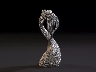 Statuette of love Voronoi 3D print model