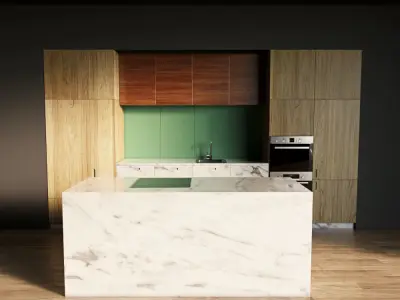9-Kitchen9 texture 1 3D model