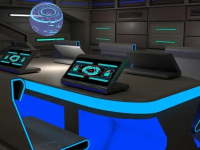 ScI Fi Interior  3D model