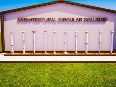 Architectural columns Free 3D model