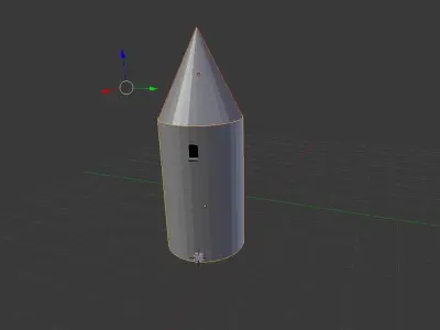 Free low poly tower with example textures Free low-poly 3D model