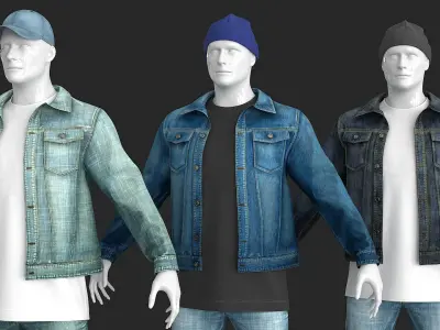  Male Female Denim Collection 