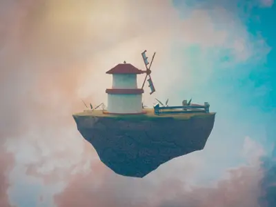 Floating Island 3D model
