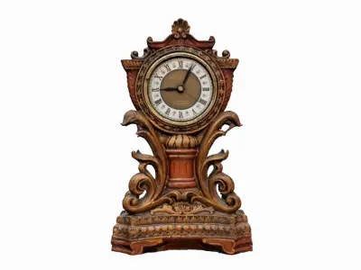 ANTIQUE CLOCK Low-poly 3D model