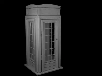 Telephone Booth 3D Model 3D model