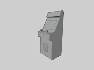 Street Fighter II Arcade Machine Free 3D model