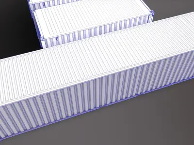 PBR 10 20 40 ft Shipping Cargo Container - Collection Pack 