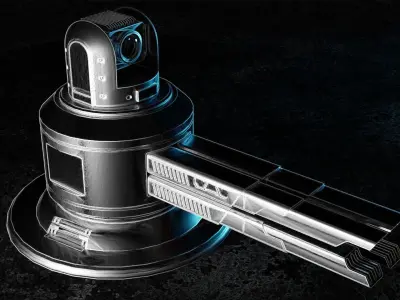 sci-fi cannon 3D model