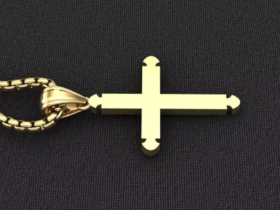 Cross Light Gold 3CP053 3DM STL 3D model