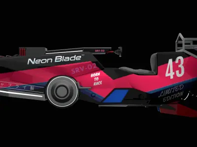 cyberpunk bike concept - SRV-02 3D model