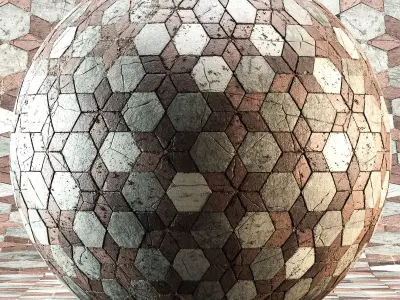 Stylized Concrete Floor Tile Texture