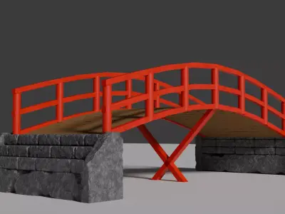 Samurai Bridge 3D model