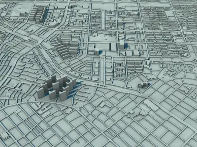 Daejeon City South Korea 3D print model