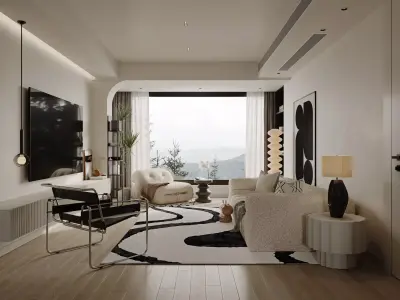 apartment interior scenes          3D model buy