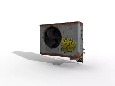 Game Ready Air Conditionner Low-poly 3D model