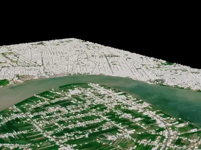 Paramaribo - Suriname 3D model