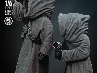 STAR WARS Jawas Sculpture 3D print model