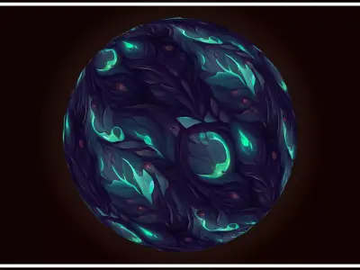 Grass Twilight Forest Floor -20 TEXTURES- Handpainted--PACK 1--- Texture