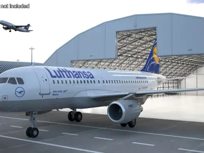  Lufthansa Airbus A320-200 Aircraft 
