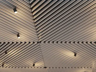 Suspended ceiling rack and pinion 21 Low-poly 3D model