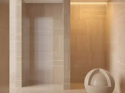 Marble wall 96 3D model