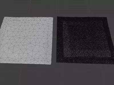 Squared manhole -02- High-poly and Low-poly 3D model