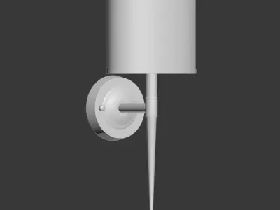 Primo Wall Light Polished Chrome 3D model