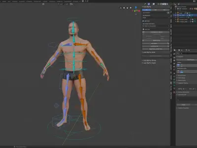 Man Unity Unreal 3D model