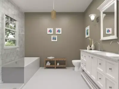 Bathroom 01 3D model