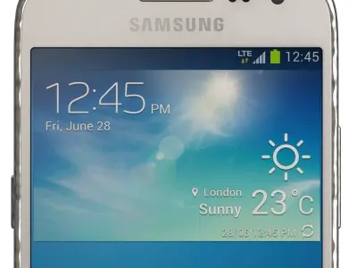 Samsung galaxy express 2 White 3D model