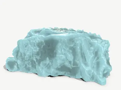 Ice Mountain Low-poly 3D model