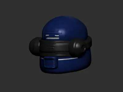 helmet high poly sculpt 3d printable ver 7 3D model 3D model 129
