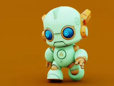 ROBO G-8  Rigged for Unreal Engine - Unity - MIXAMO 3D model