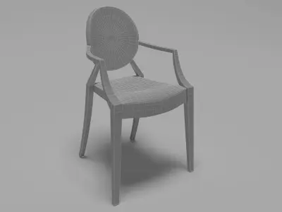 Philippe Starck Kartell Louis Ghost chair 3D model