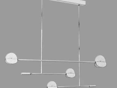 Bolia leaves pendant light Low-poly 3D model