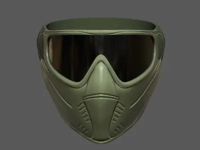 Mask helmet protection scifi military futuristic technology  Low-poly 3D model purchase