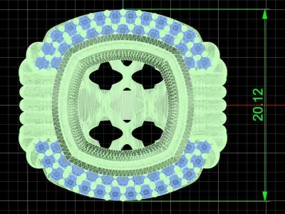 Jewelry ring 371 3D print model